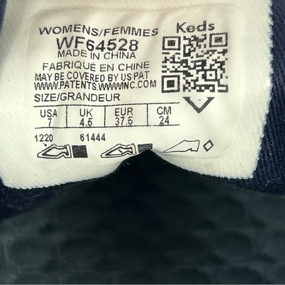 Keds Charcoal Canvas Sneakers Size 7 - Picture 9 of 9